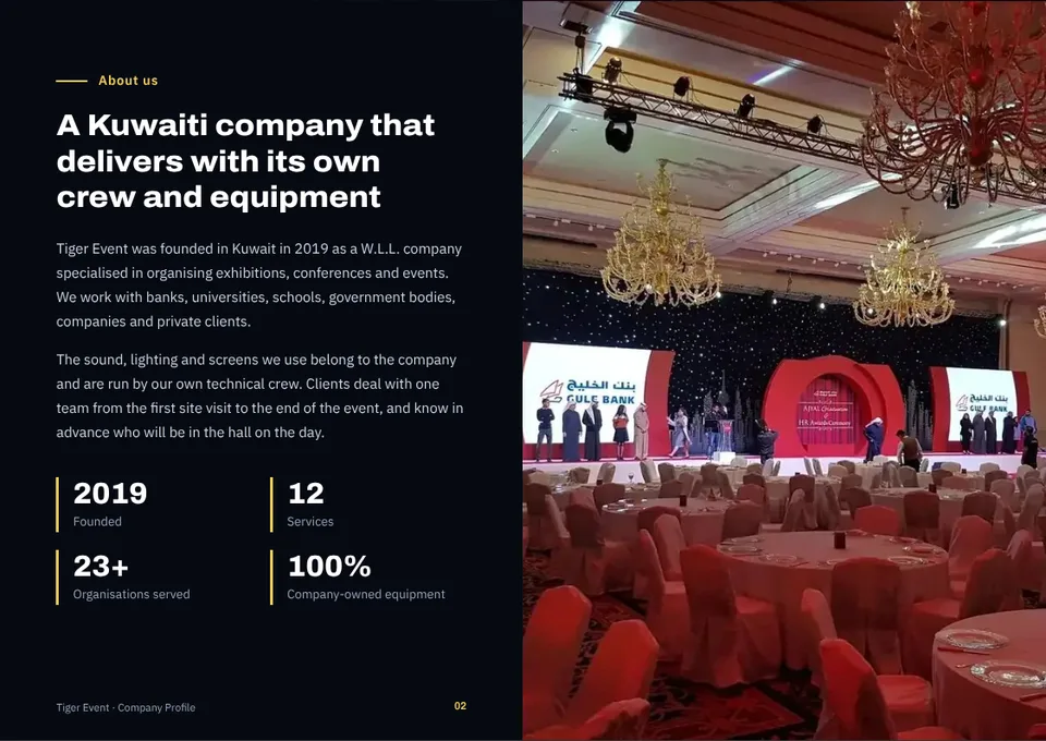 Company profile page 2