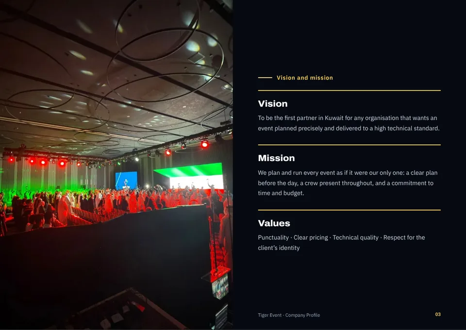 Company profile page 3